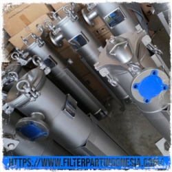 Concave Top Cover Single Bag Filter Housing SS304 SS316L  large