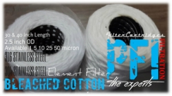d Bleached Cotton 304 316 Stainless Steel Element 5 10 50 micron Filter Cartridge Indonesia  large